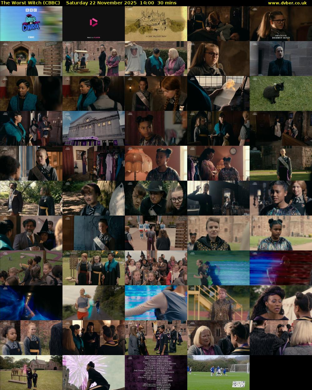 The Worst Witch (CBBC) Saturday 22 November 2025 14:00 - 14:30