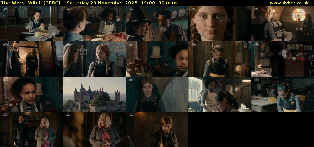 The Worst Witch (CBBC) Saturday 29 November 2025 14:00 - 14:30