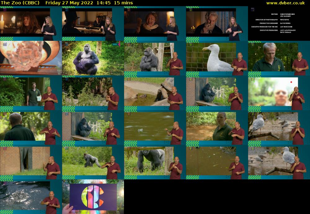 The Zoo (CBBC) Friday 27 May 2022 14:45 - 15:00