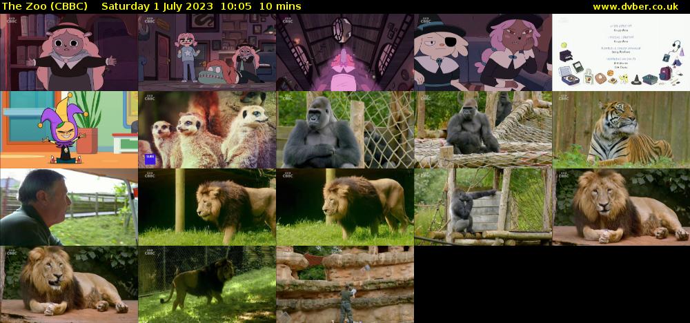The Zoo (CBBC) Saturday 1 July 2023 10:05 - 10:15