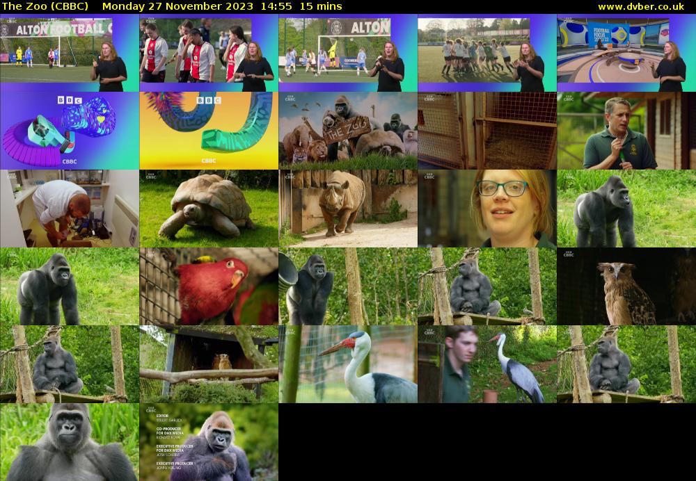 The Zoo (CBBC) Monday 27 November 2023 14:55 - 15:10