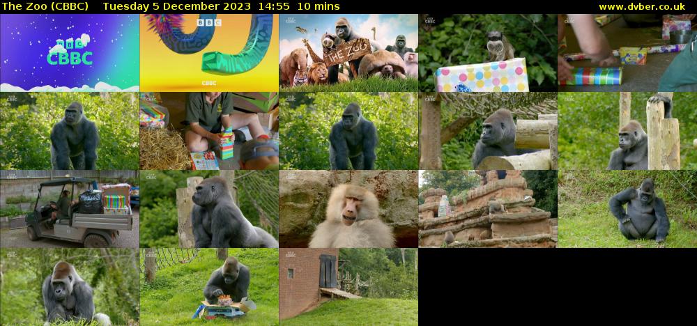 The Zoo (CBBC) Tuesday 5 December 2023 14:55 - 15:05