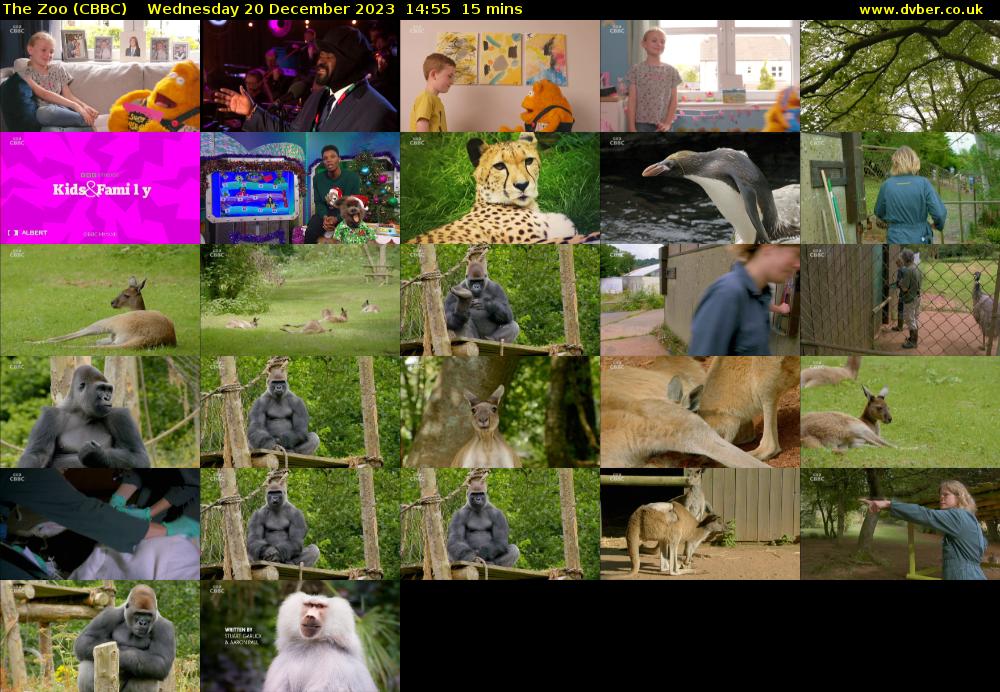 The Zoo (CBBC) Wednesday 20 December 2023 14:55 - 15:10