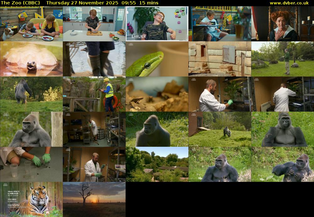 The Zoo (CBBC) Thursday 27 November 2025 09:55 - 10:10