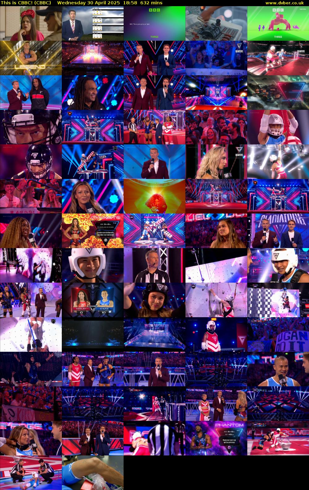 This is CBBC! (CBBC) Wednesday 30 April 2025 18:58 - 05:30