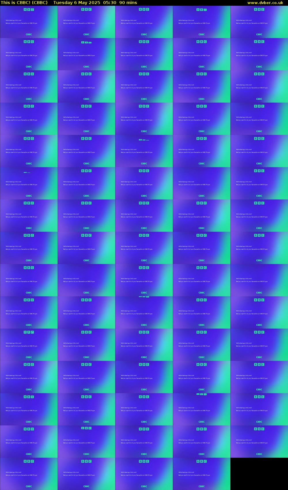 This is CBBC! (CBBC) Tuesday 6 May 2025 05:30 - 07:00