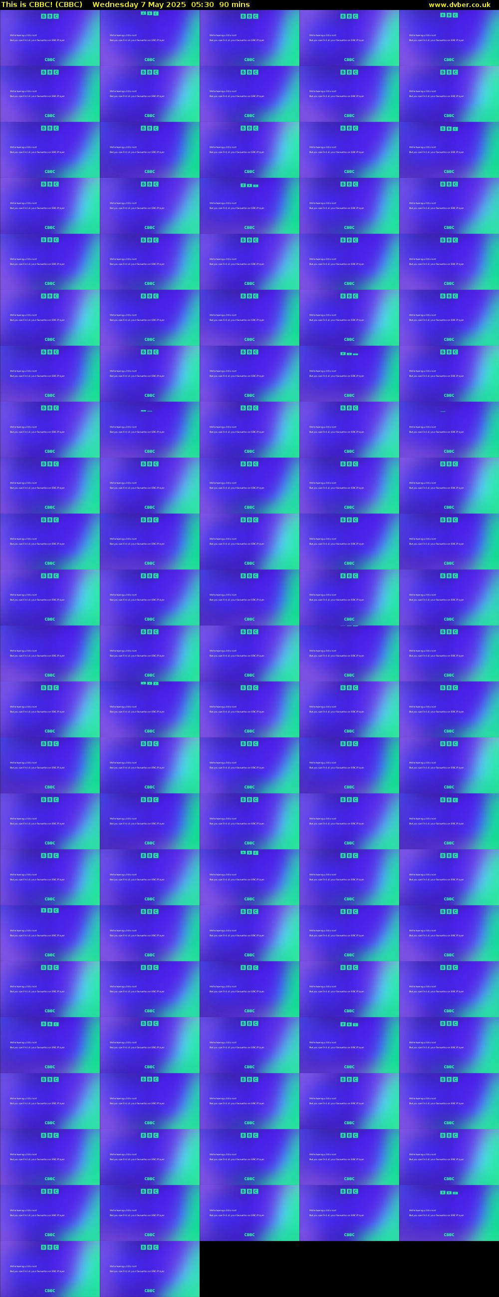 This is CBBC! (CBBC) Wednesday 7 May 2025 05:30 - 07:00