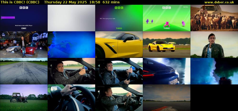 This is CBBC! (CBBC) Thursday 22 May 2025 18:58 - 05:30