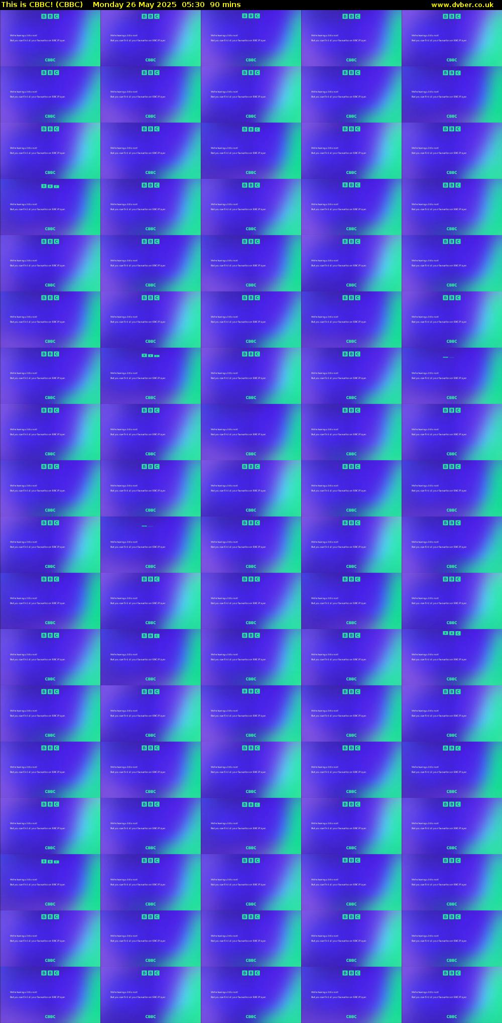 This is CBBC! (CBBC) Monday 26 May 2025 05:30 - 07:00