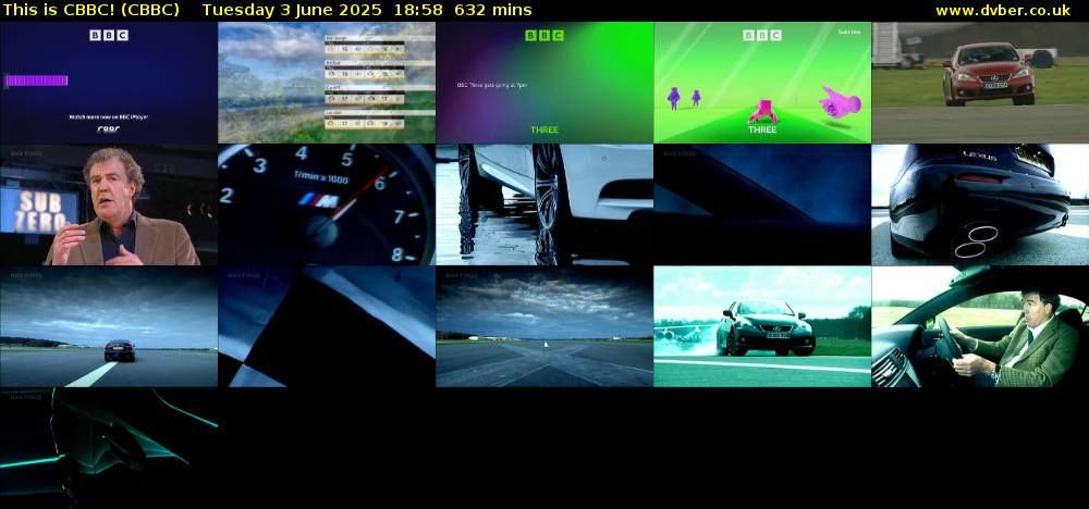 This is CBBC! (CBBC) Tuesday 3 June 2025 18:58 - 05:30