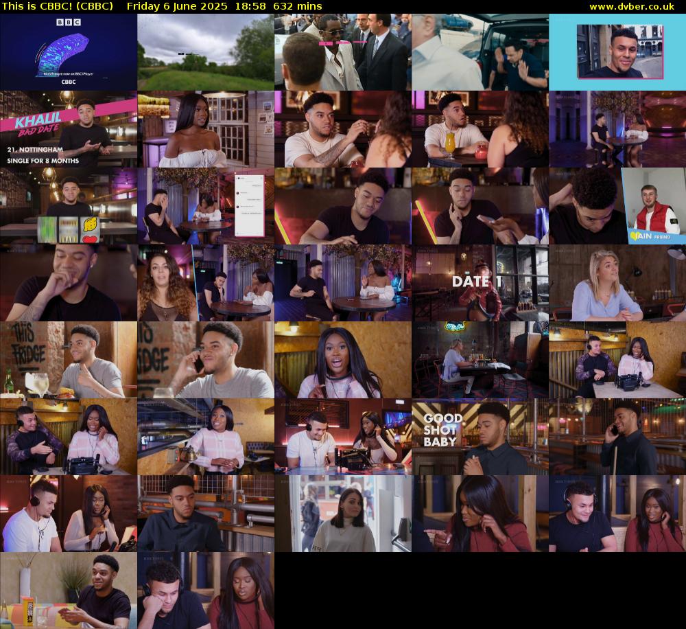 This is CBBC! (CBBC) Friday 6 June 2025 18:58 - 05:30