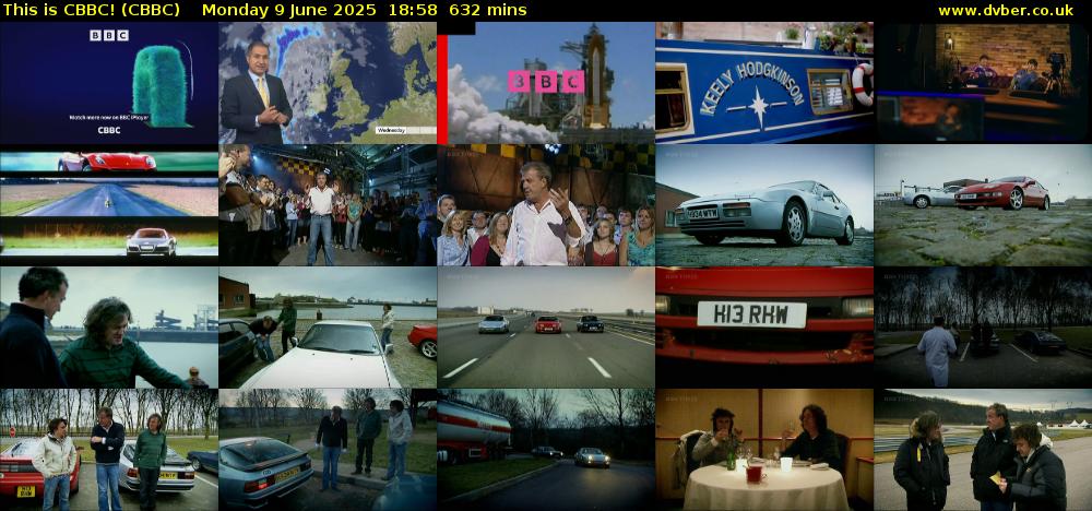 This is CBBC! (CBBC) Monday 9 June 2025 18:58 - 05:30