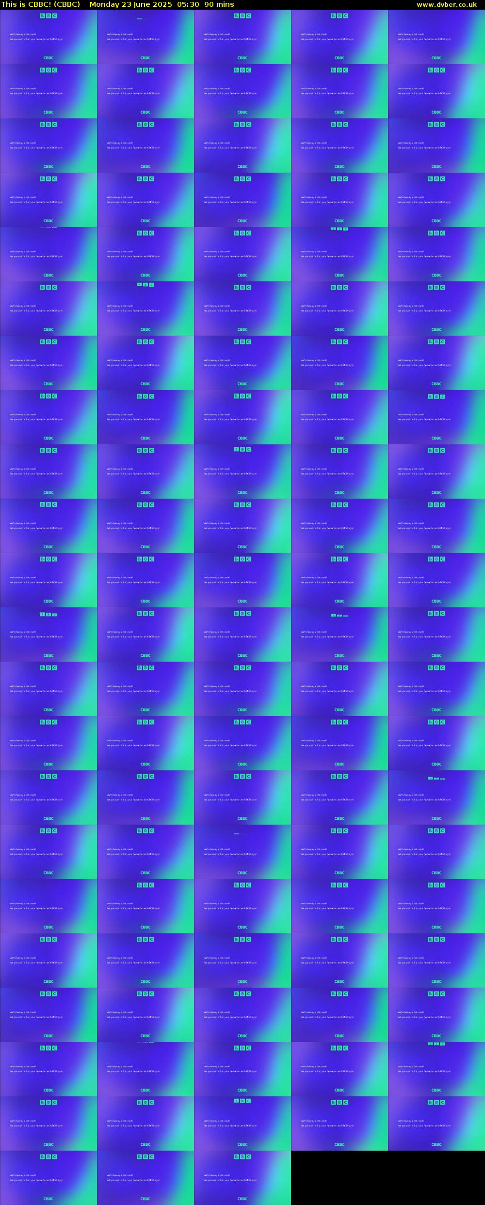 This is CBBC! (CBBC) Monday 23 June 2025 05:30 - 07:00