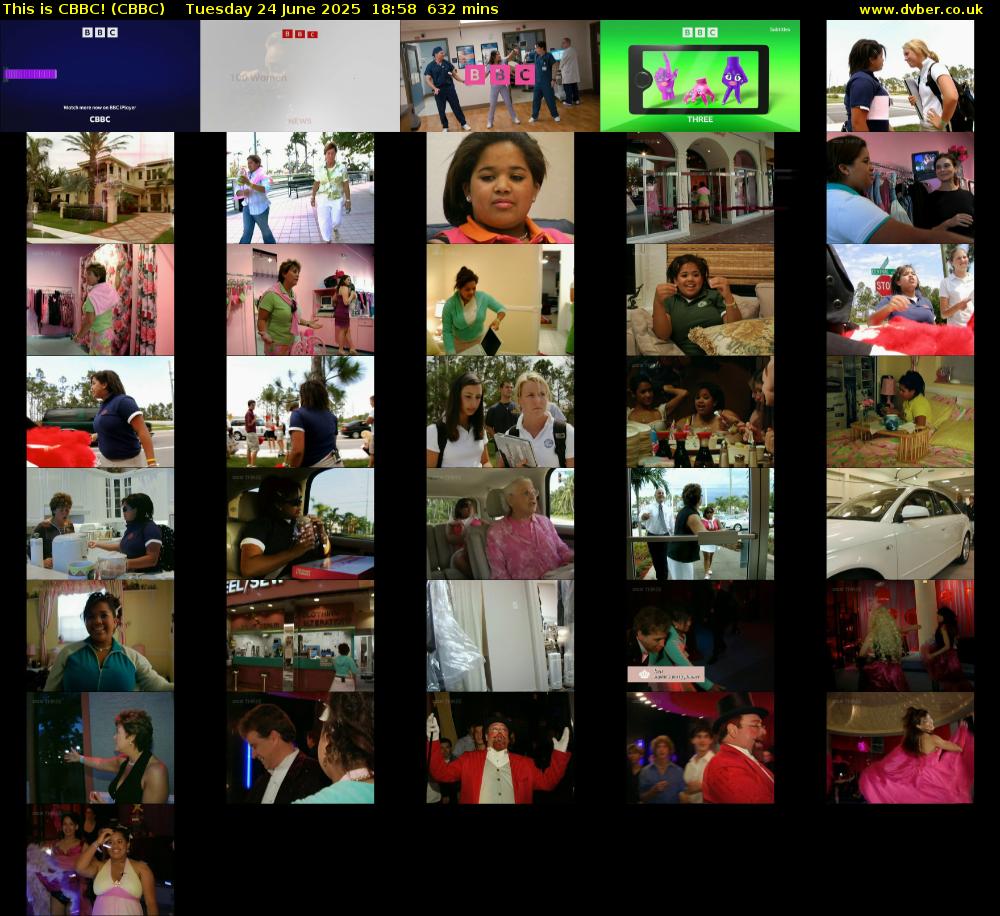 This is CBBC! (CBBC) Tuesday 24 June 2025 18:58 - 05:30