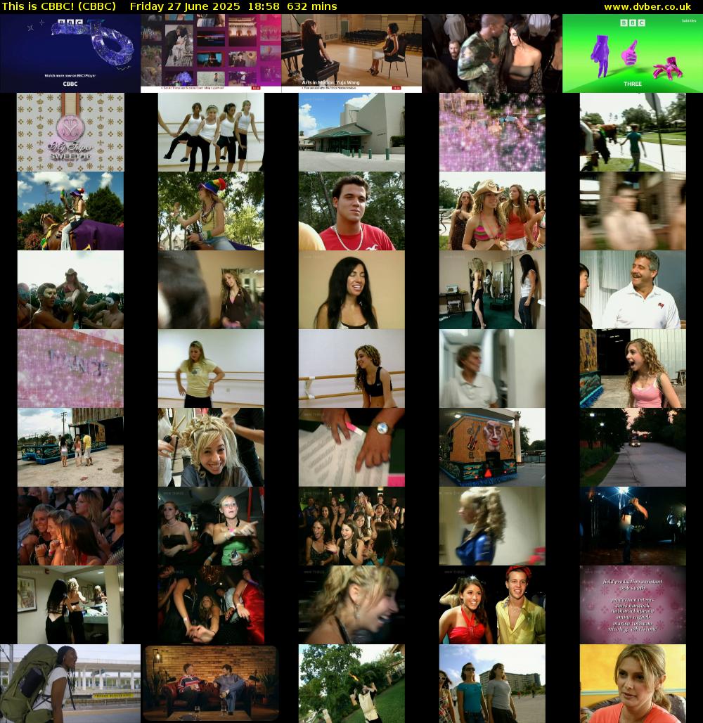 This is CBBC! (CBBC) Friday 27 June 2025 18:58 - 05:30