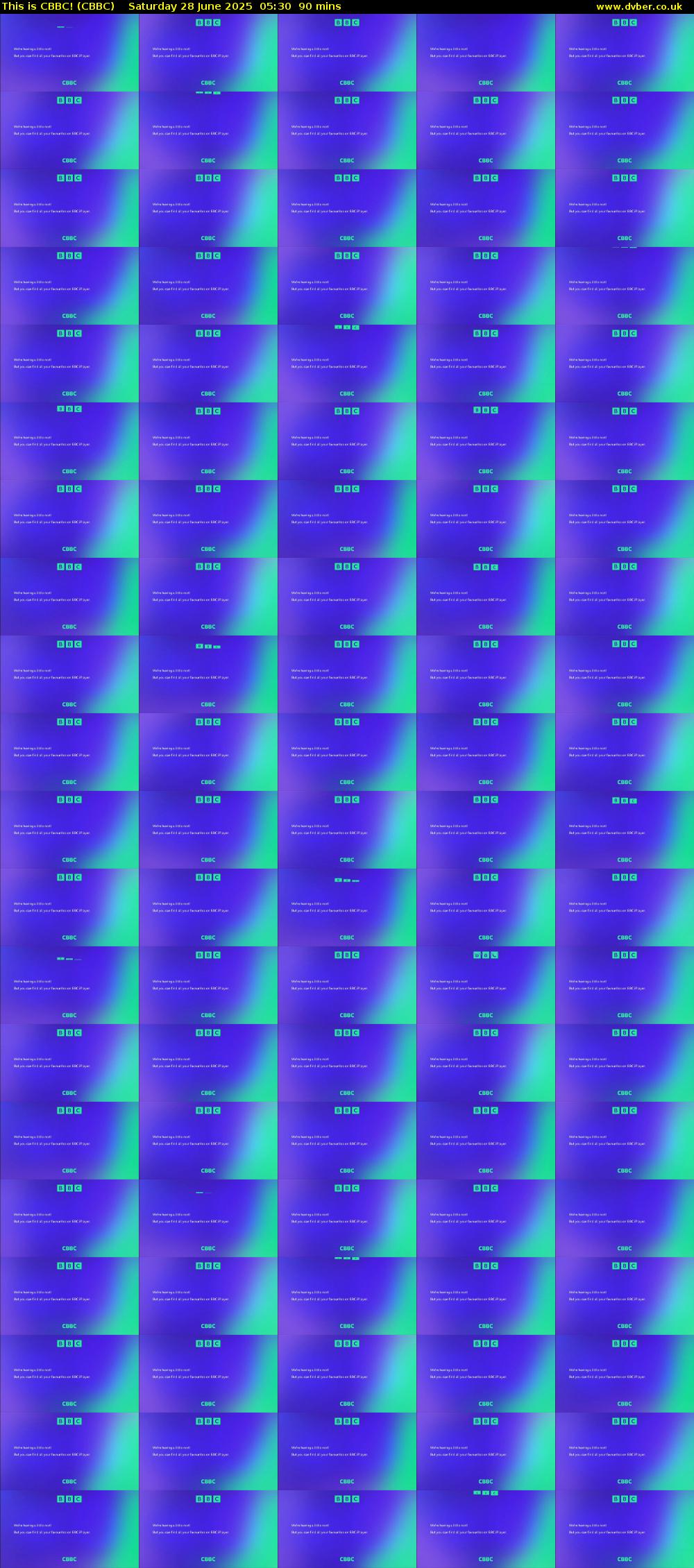 This is CBBC! (CBBC) Saturday 28 June 2025 05:30 - 07:00