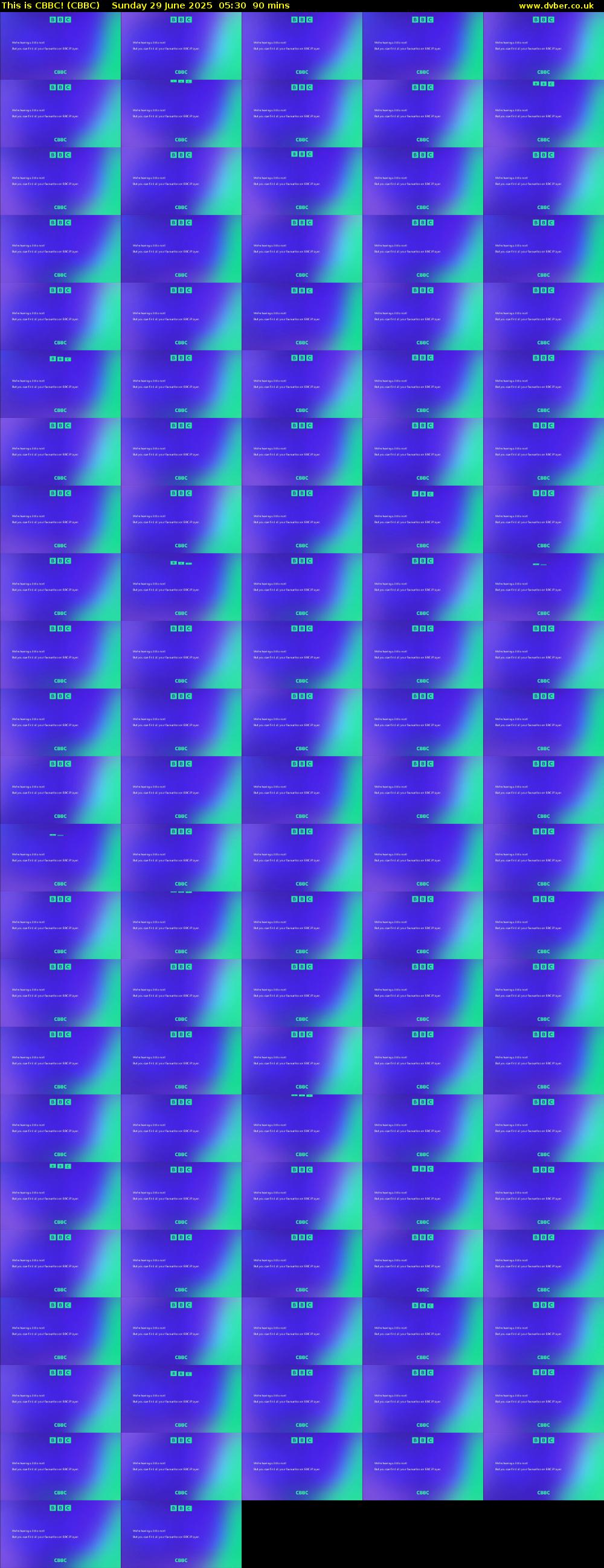 This is CBBC! (CBBC) Sunday 29 June 2025 05:30 - 07:00