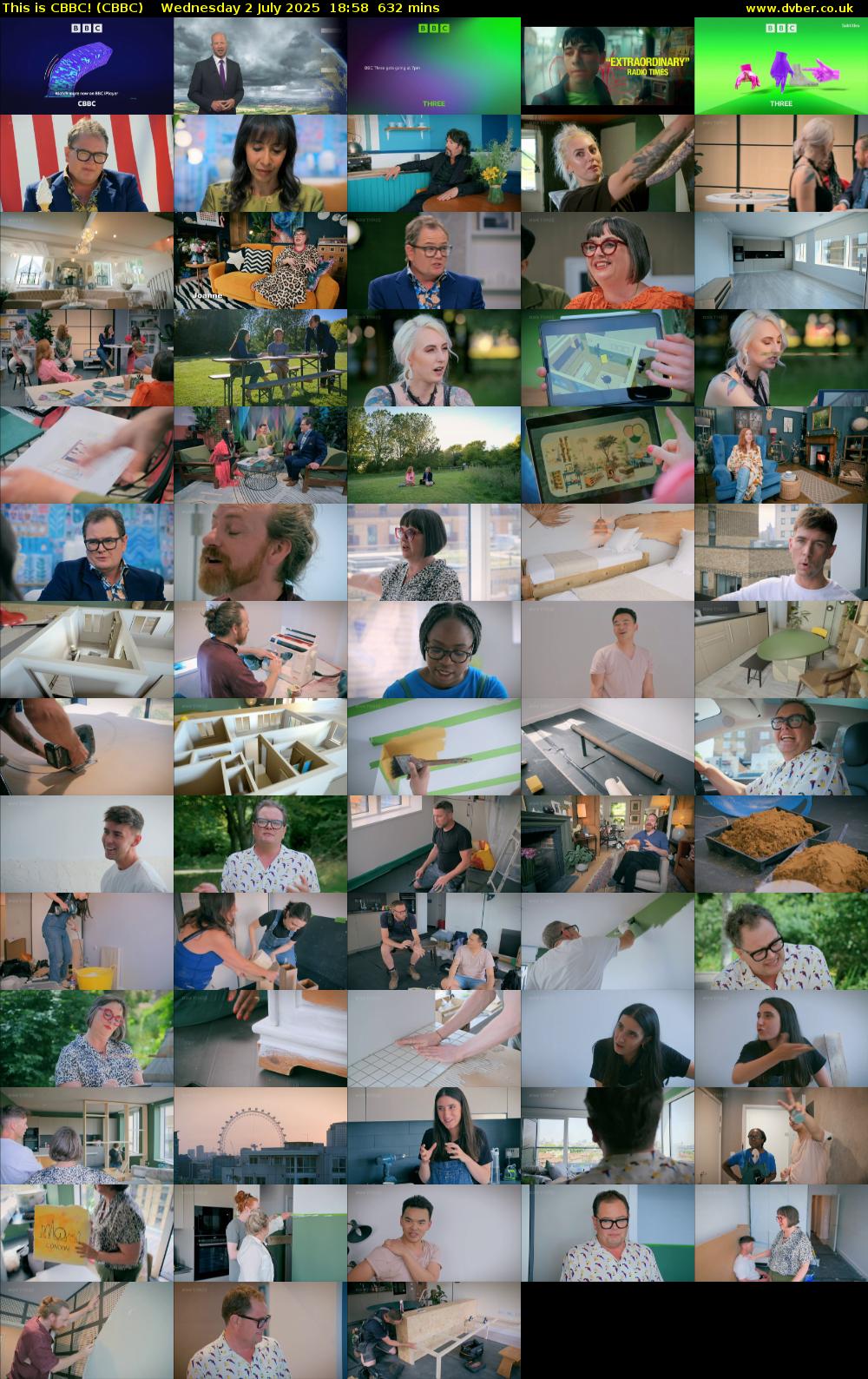 This is CBBC! (CBBC) Wednesday 2 July 2025 18:58 - 05:30