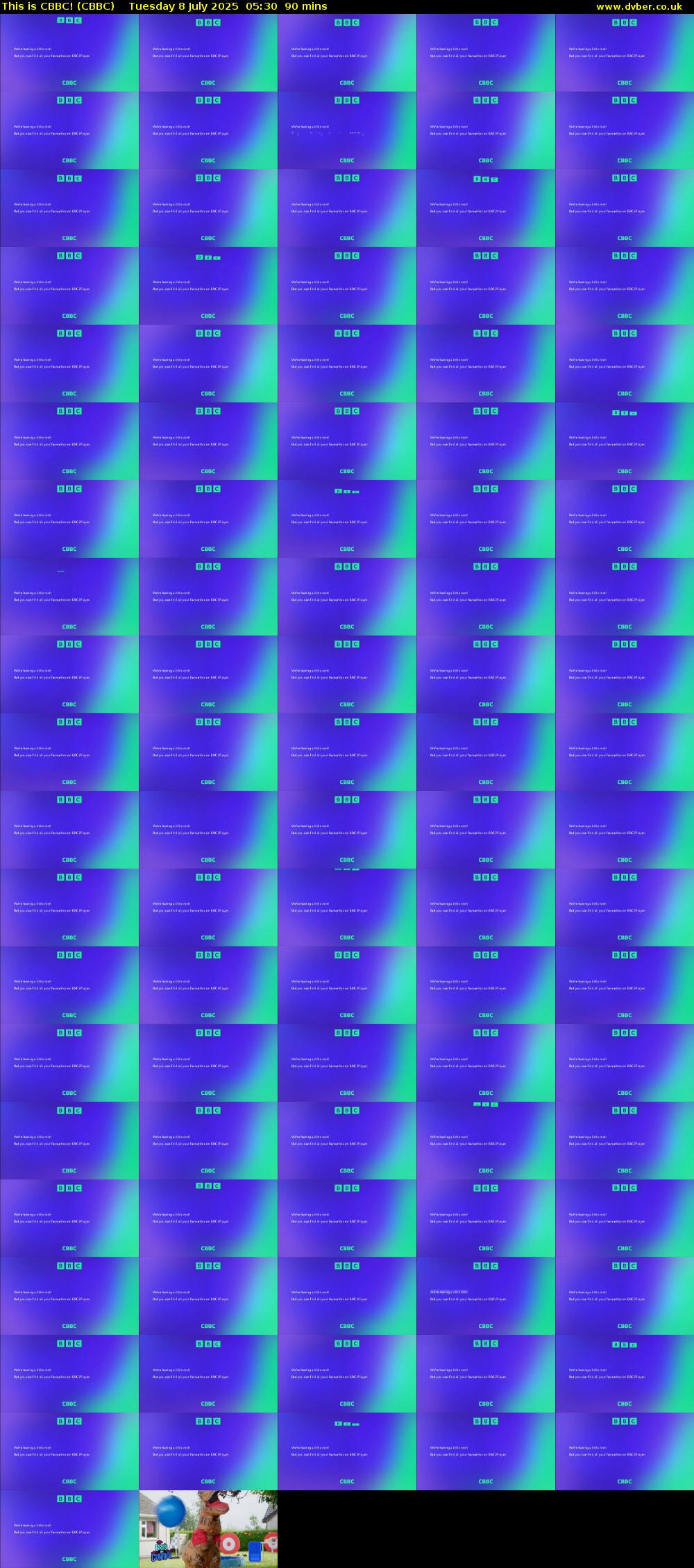 This is CBBC! (CBBC) Tuesday 8 July 2025 05:30 - 07:00