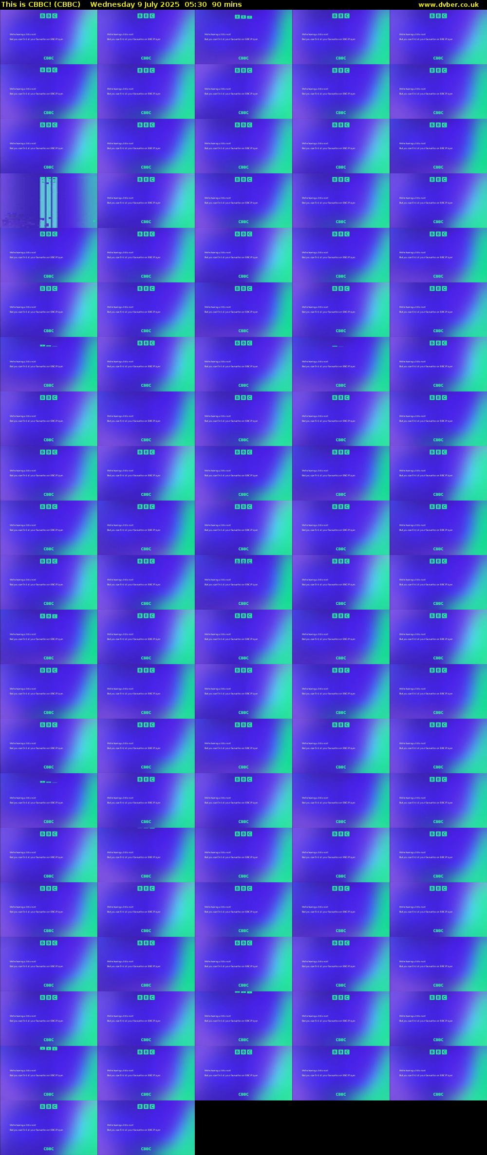 This is CBBC! (CBBC) Wednesday 9 July 2025 05:30 - 07:00