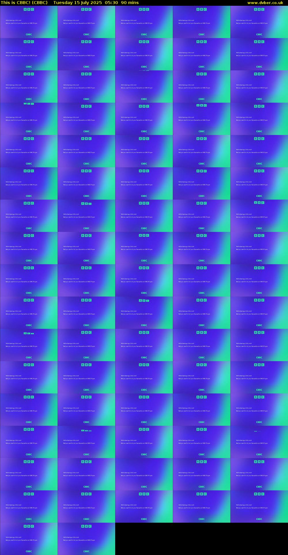 This is CBBC! (CBBC) Tuesday 15 July 2025 05:30 - 07:00