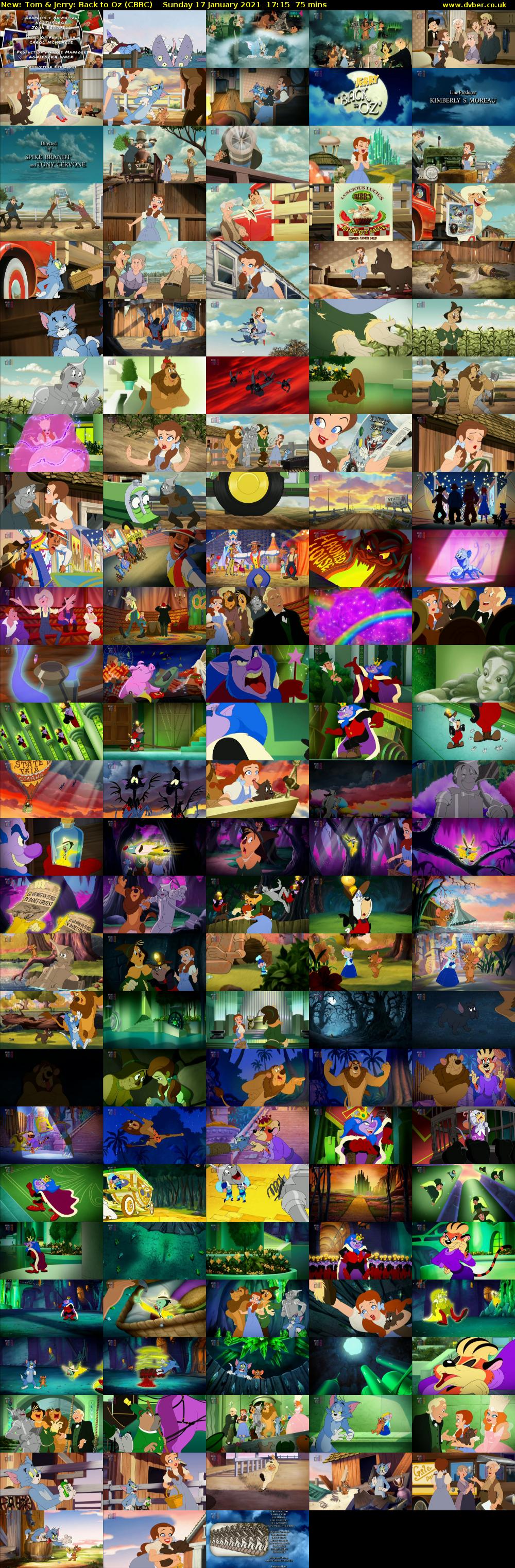 Tom & Jerry: Back to Oz (CBBC) Sunday 17 January 2021 17:15 - 18:30