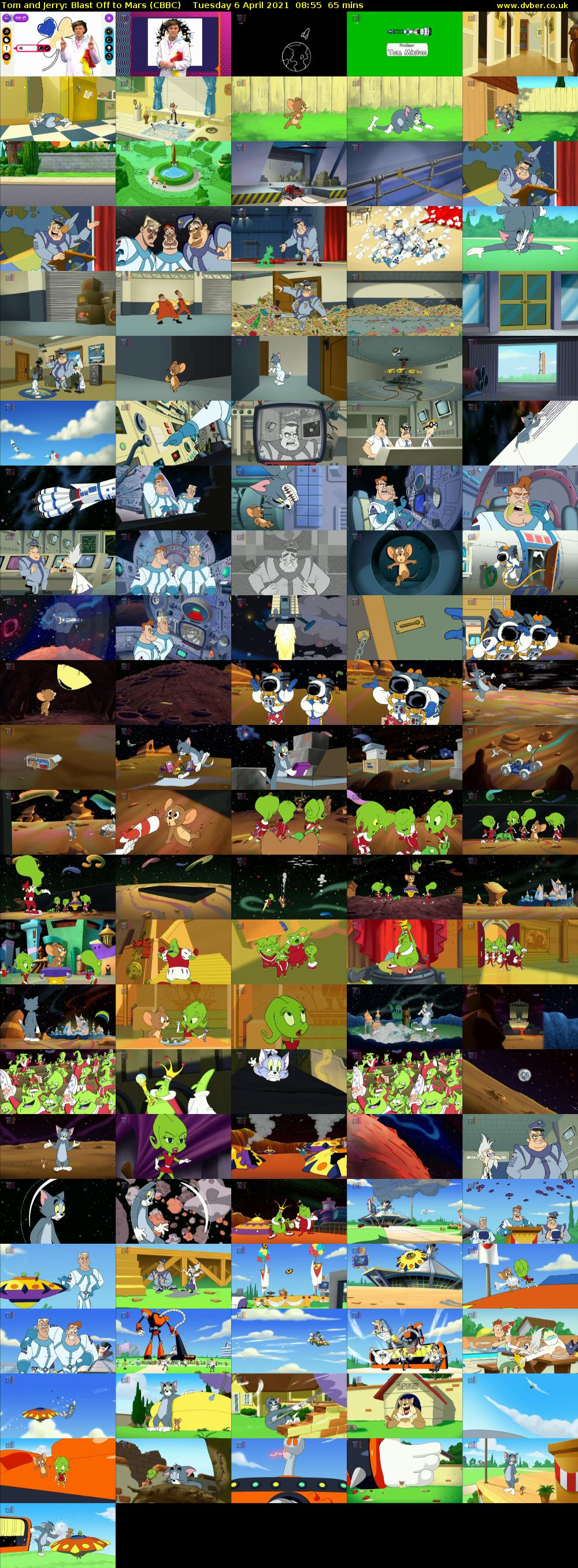 Tom and Jerry: Blast Off to Mars (CBBC) Tuesday 6 April 2021 08:55 - 10:00