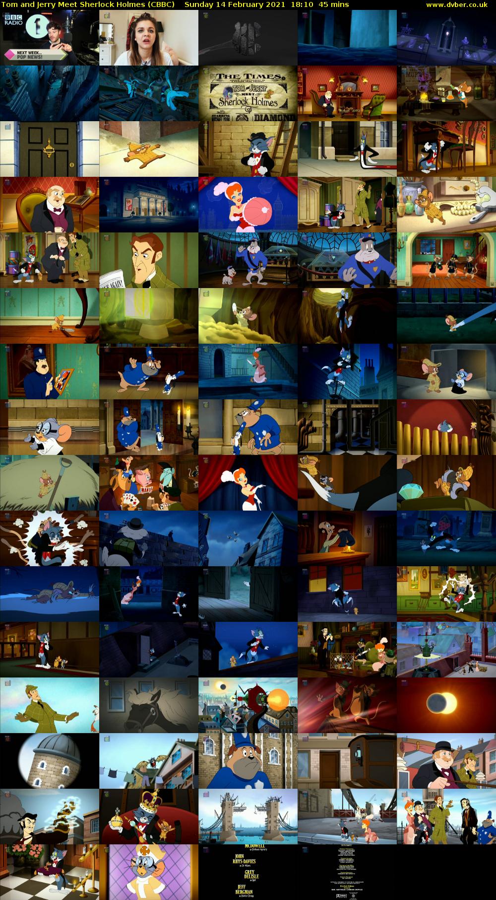Tom and Jerry Meet Sherlock Holmes (CBBC) Sunday 14 February 2021 18:10 - 18:55