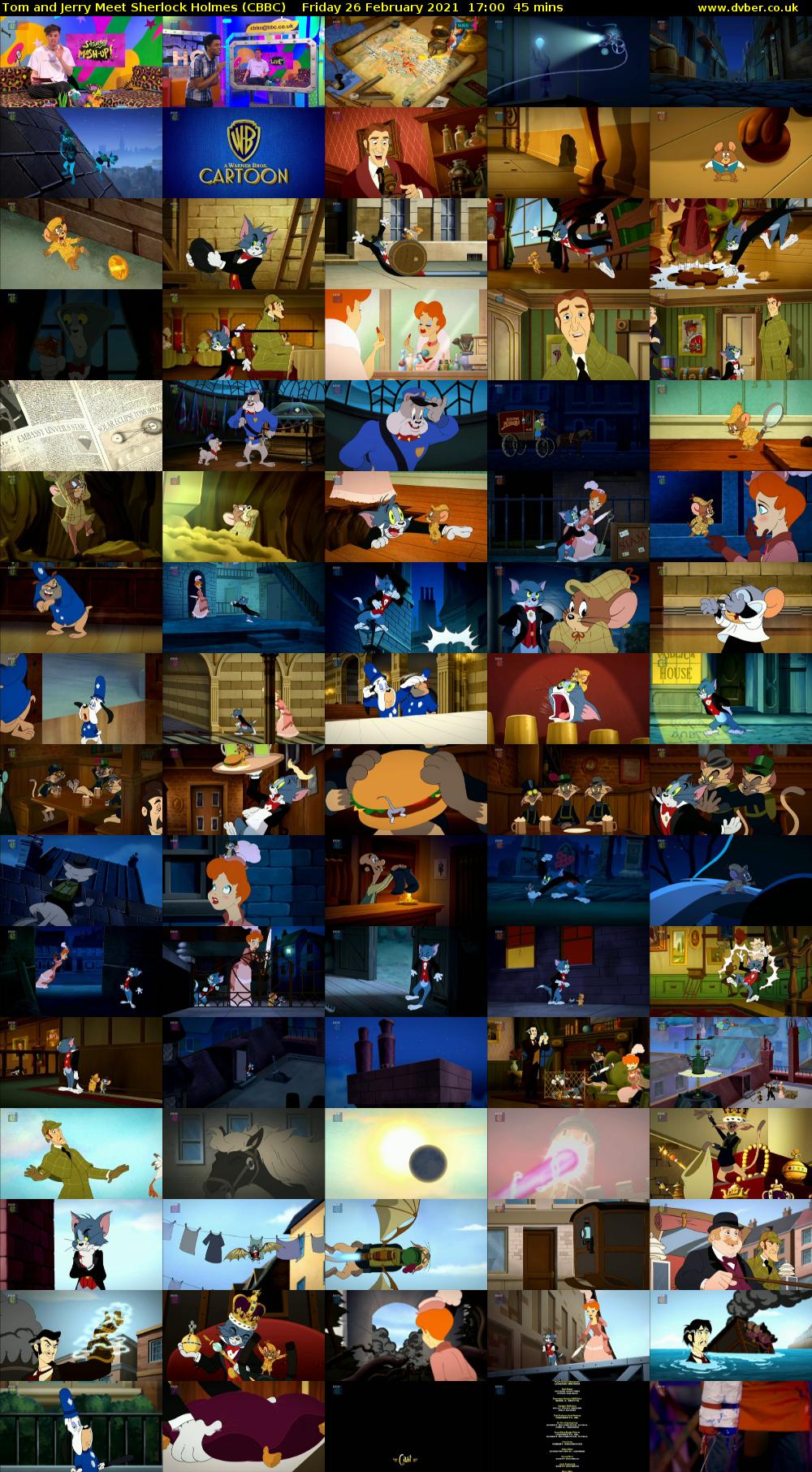 Tom and Jerry Meet Sherlock Holmes (CBBC) Friday 26 February 2021 17:00 - 17:45