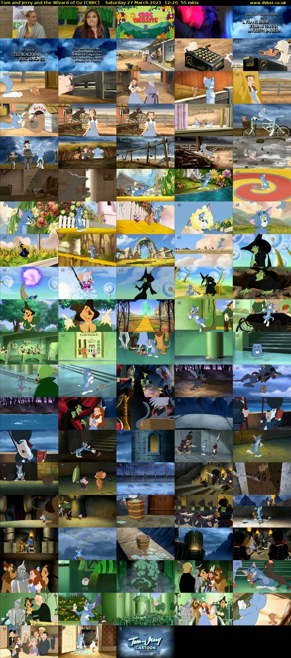 Tom and Jerry and the Wizard of Oz (CBBC) Saturday 27 March 2021 12:20 - 13:15
