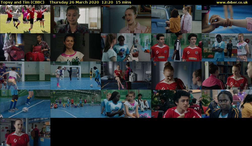 Topsy and Tim (CBBC) Thursday 26 March 2020 12:20 - 12:35
