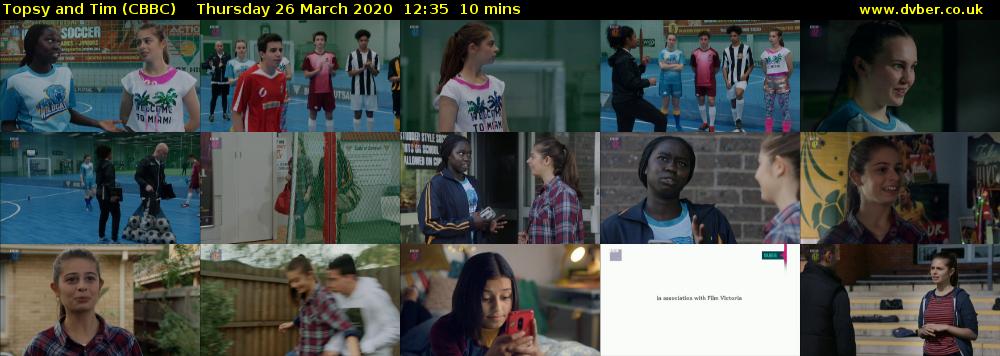 Topsy and Tim (CBBC) Thursday 26 March 2020 12:35 - 12:45