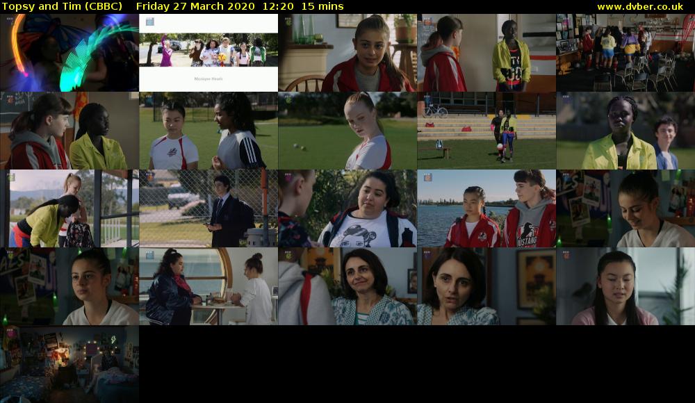 Topsy and Tim (CBBC) Friday 27 March 2020 12:20 - 12:35