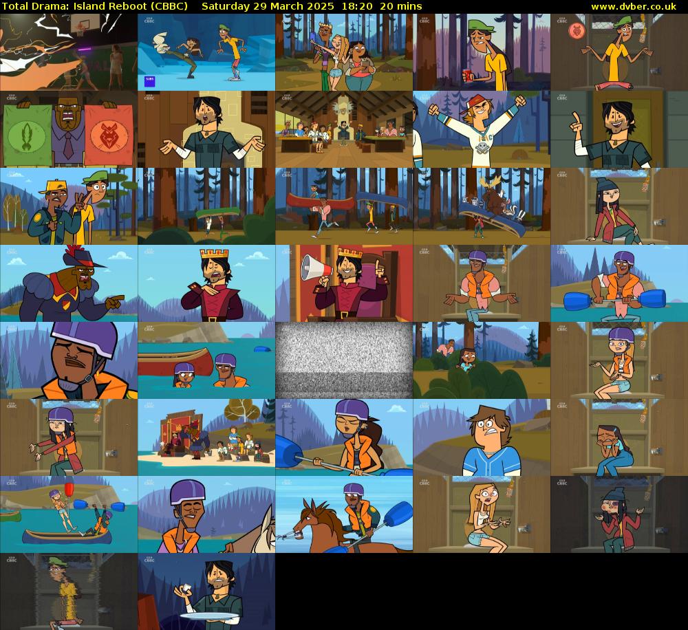 Total Drama: Island Reboot (CBBC) Saturday 29 March 2025 18:20 - 18:40