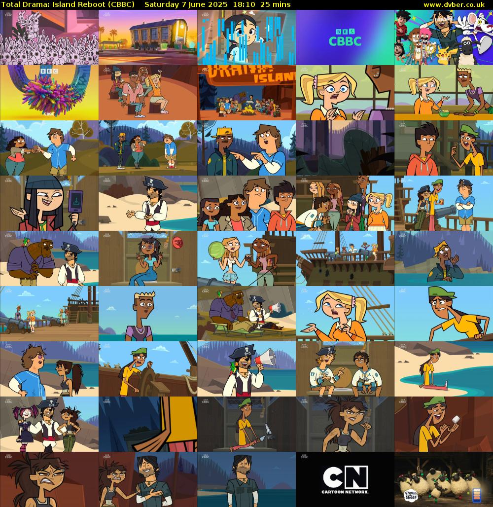 Total Drama: Island Reboot (CBBC) Saturday 7 June 2025 18:10 - 18:35