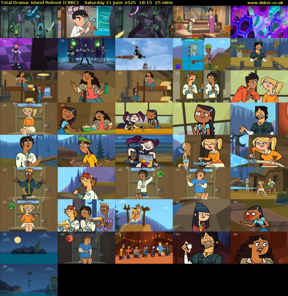 Total Drama: Island Reboot (CBBC) Saturday 21 June 2025 18:15 - 18:40