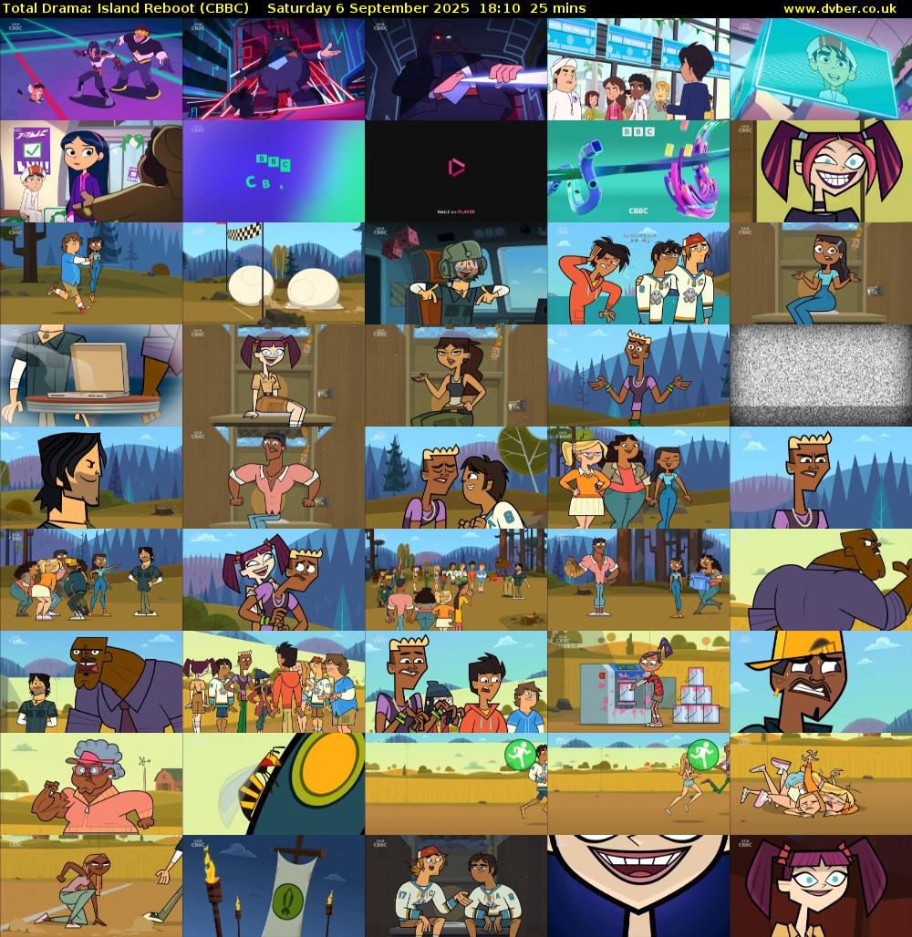 Total Drama: Island Reboot (CBBC) Saturday 6 September 2025 18:10 - 18:35