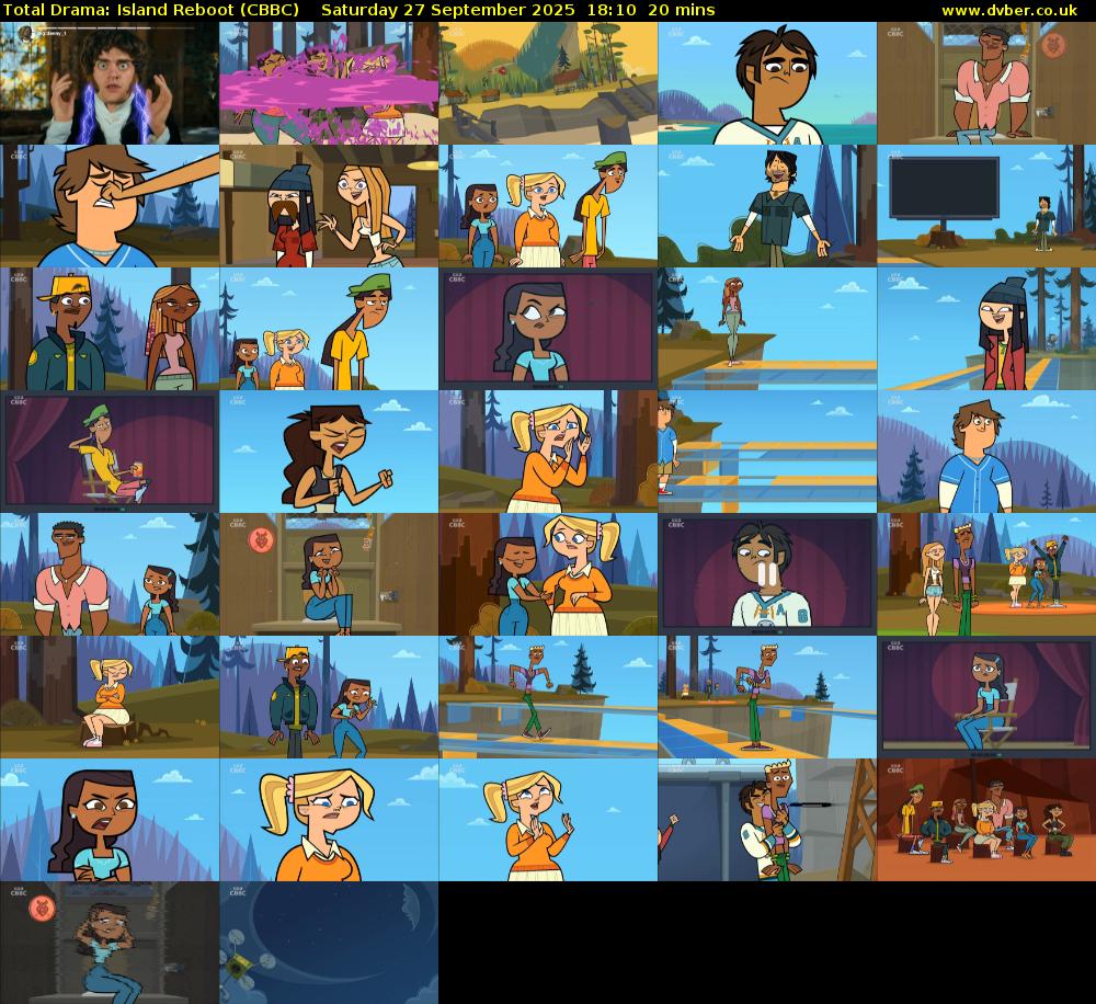 Total Drama: Island Reboot (CBBC) Saturday 27 September 2025 18:10 - 18:30