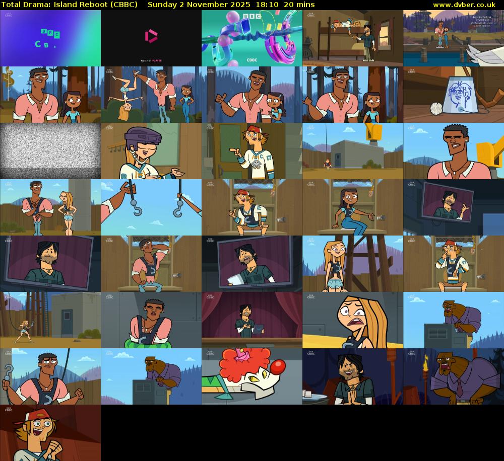 Total Drama: Island Reboot (CBBC) Sunday 2 November 2025 18:10 - 18:30