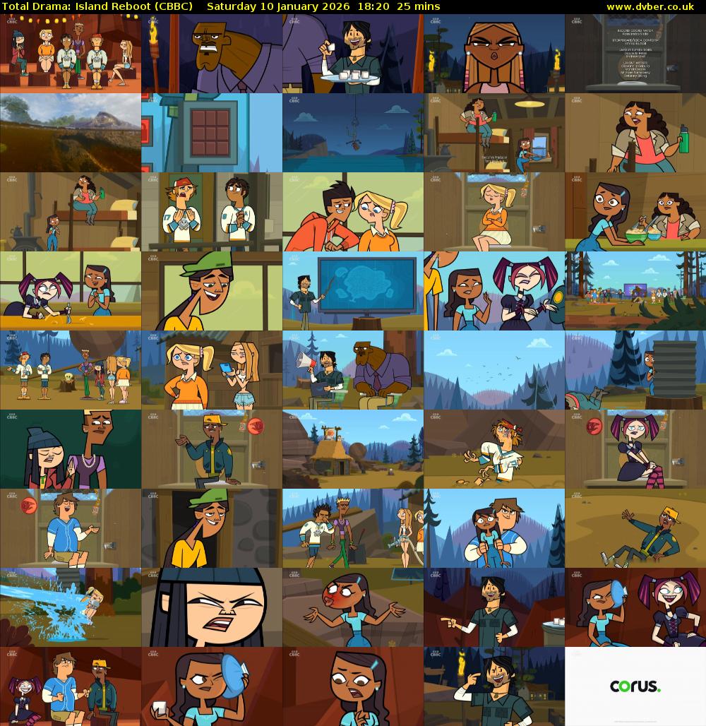 Total Drama: Island Reboot (CBBC) Saturday 10 January 2026 18:20 - 18:45