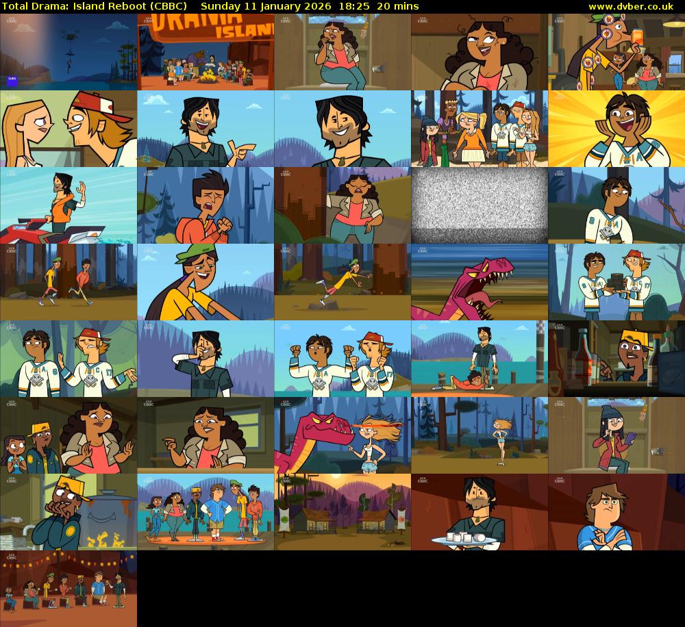 Total Drama: Island Reboot (CBBC) Sunday 11 January 2026 18:25 - 18:45