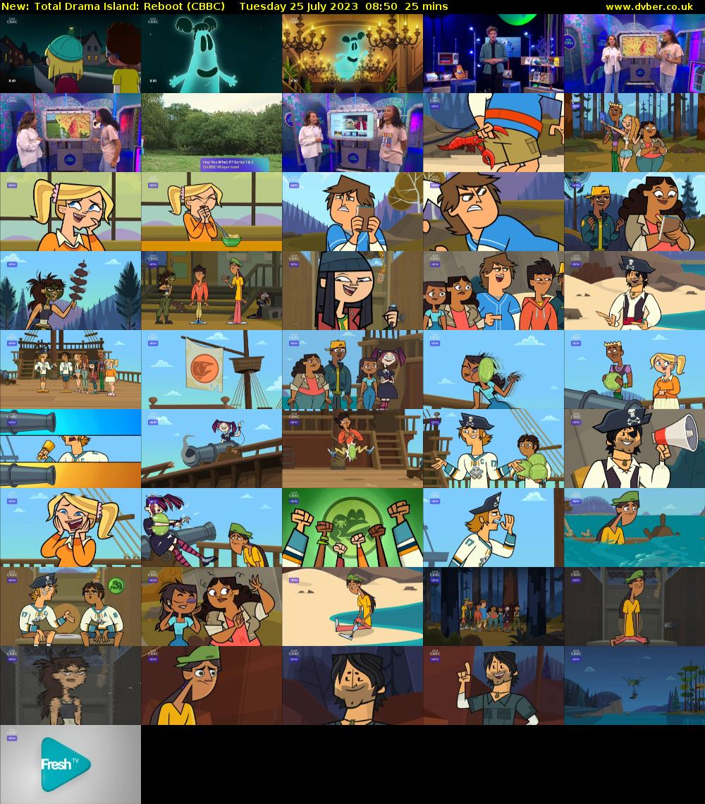 Total Drama Island: Reboot (CBBC) Tuesday 25 July 2023 08:50 - 09:15