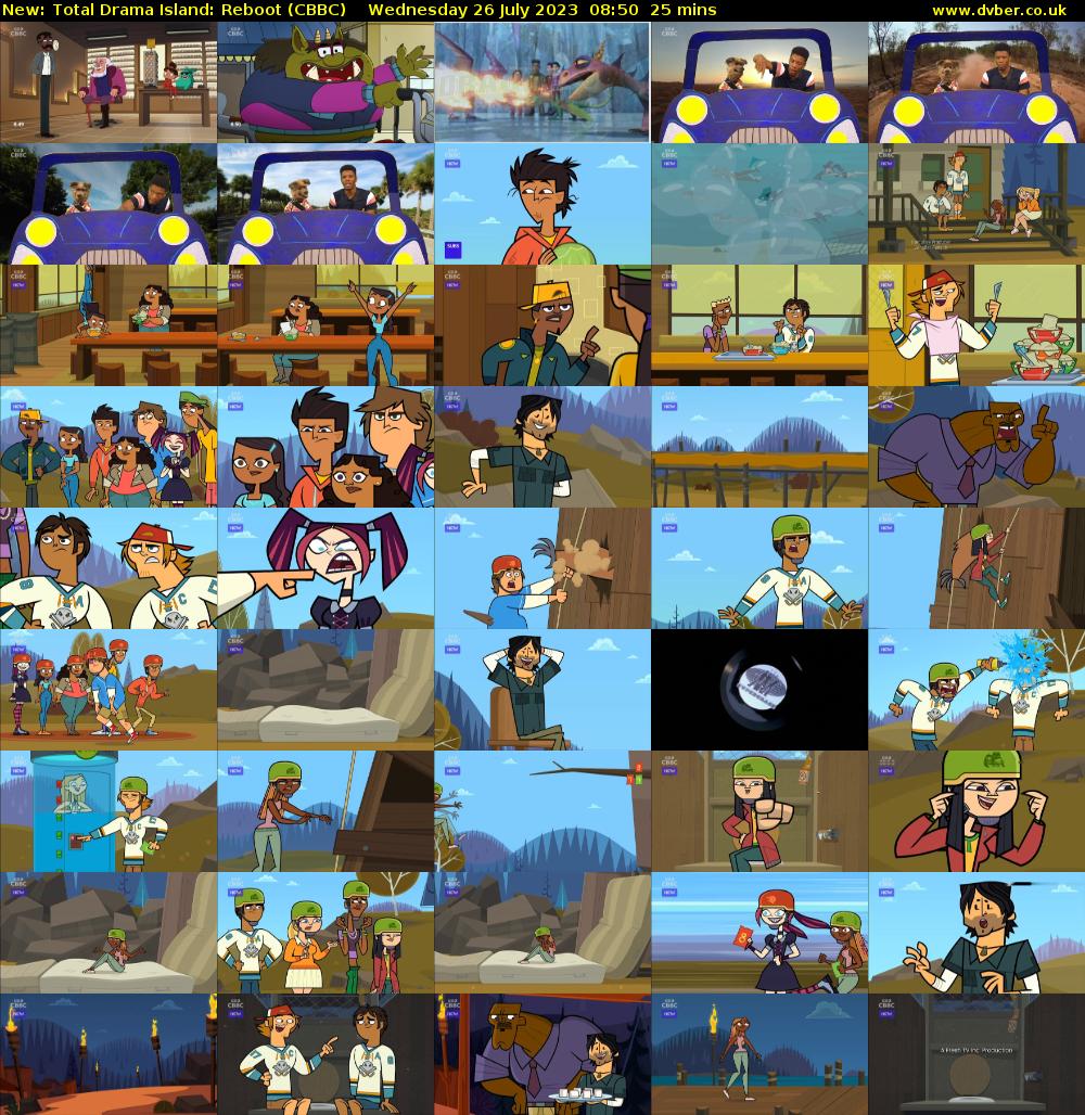 Total Drama Island: Reboot (CBBC) Wednesday 26 July 2023 08:50 - 09:15
