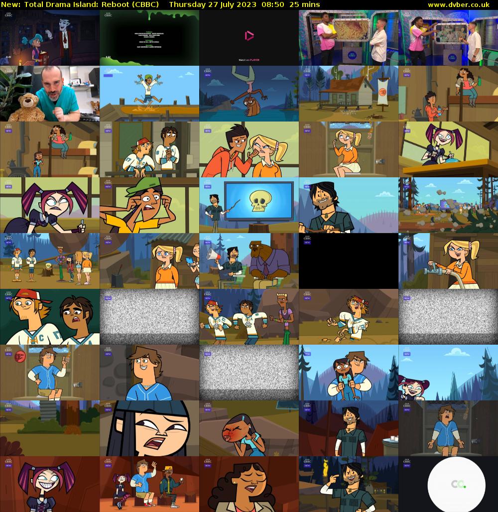 Total Drama Island: Reboot (CBBC) Thursday 27 July 2023 08:50 - 09:15