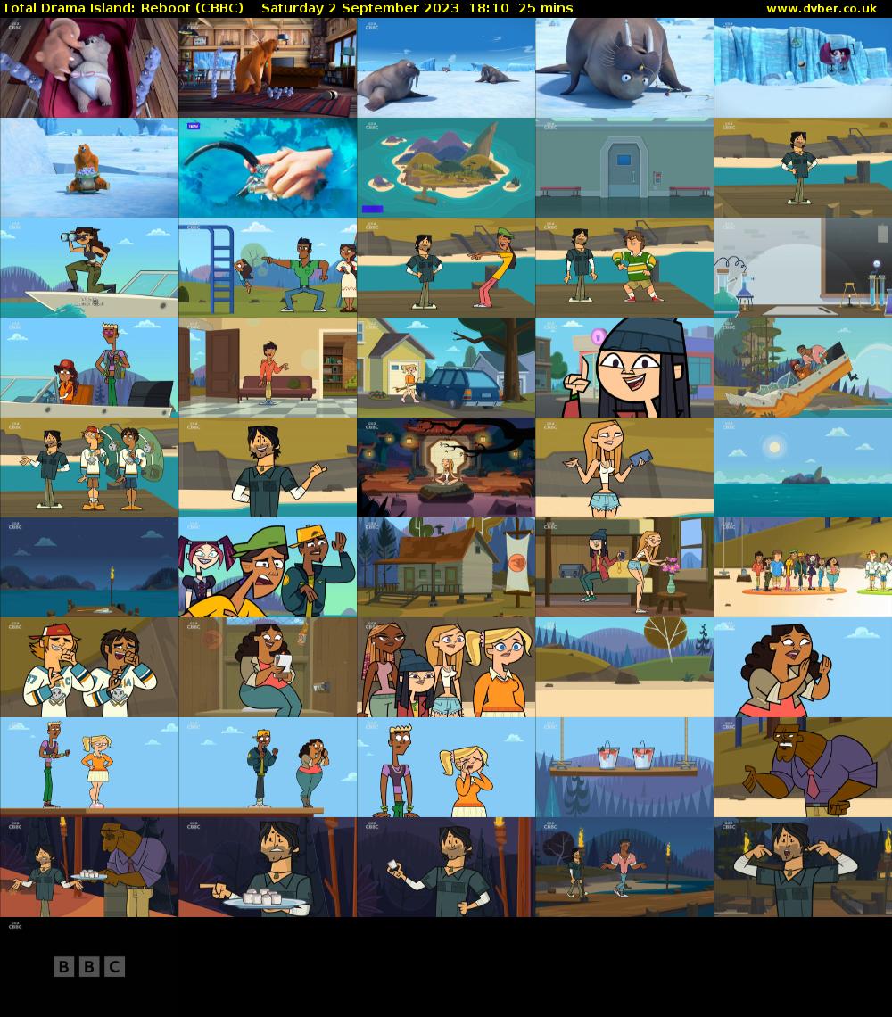 Total Drama Island: Reboot (CBBC) Saturday 2 September 2023 18:10 - 18:35