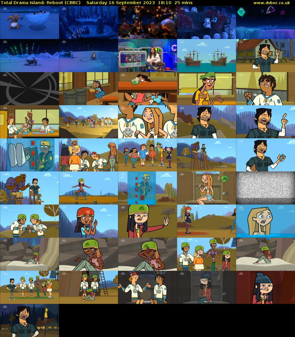 Total Drama Island: Reboot (CBBC) Saturday 16 September 2023 18:10 - 18:35
