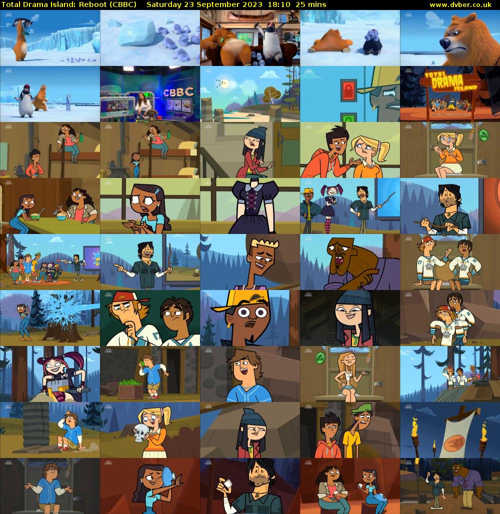 Total Drama Island: Reboot (CBBC) Saturday 23 September 2023 18:10 - 18:35