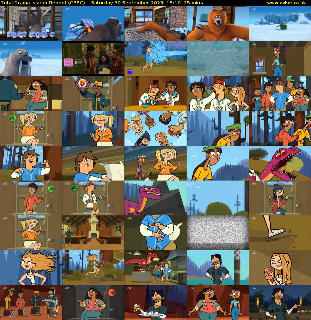 Total Drama Island: Reboot (CBBC) Saturday 30 September 2023 18:10 - 18:35