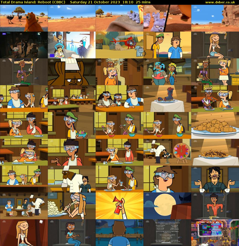 Total Drama Island: Reboot (CBBC) Saturday 21 October 2023 18:10 - 18:35