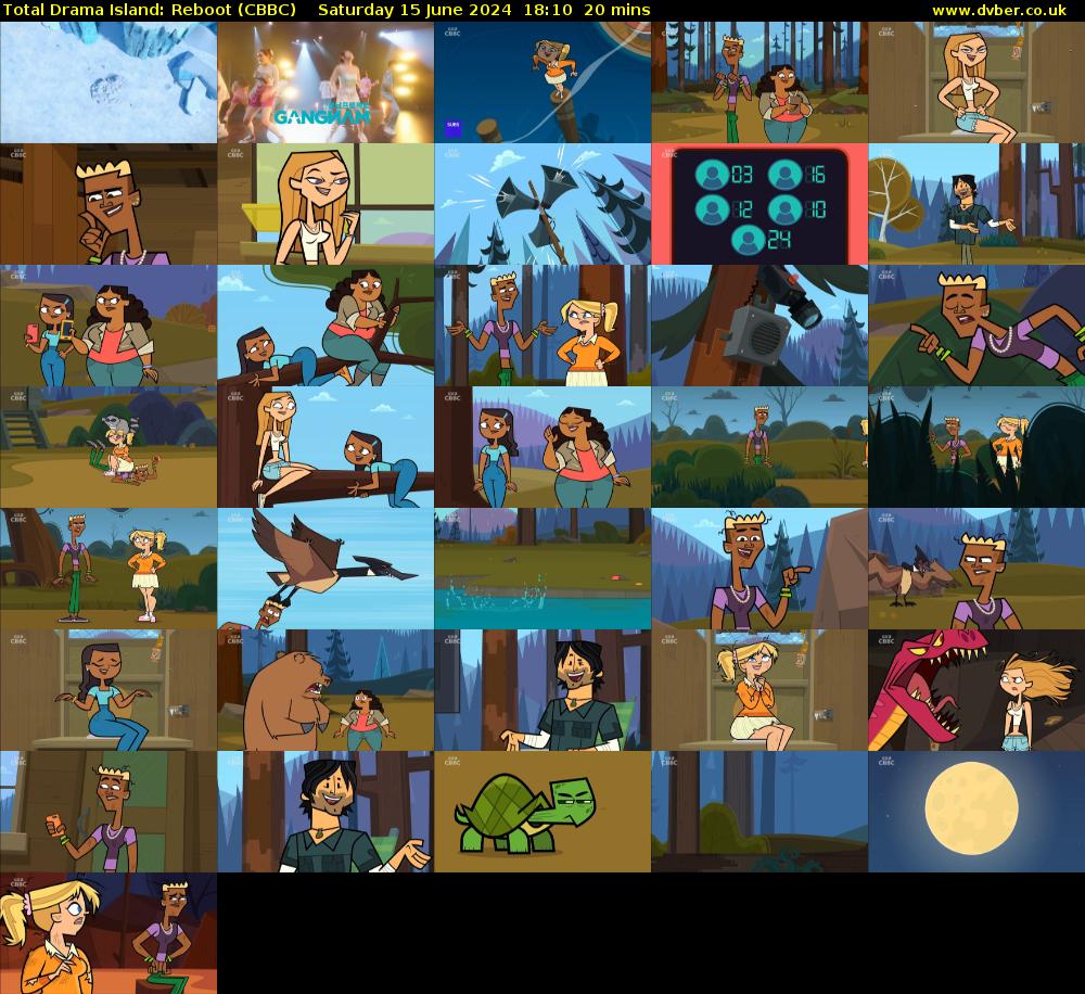 Total Drama Island: Reboot (CBBC) Saturday 15 June 2024 18:10 - 18:30